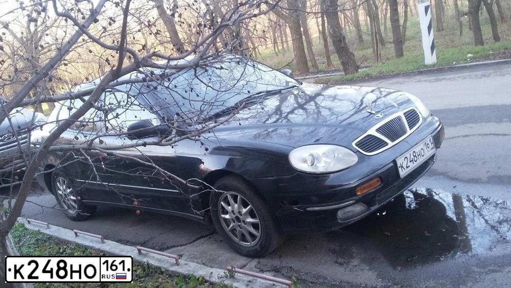 Фото автомобиля DAEWOO LEGANZA, 2001 — госномер Р910ВР193. Цвет: ЧЕРНЫЙ