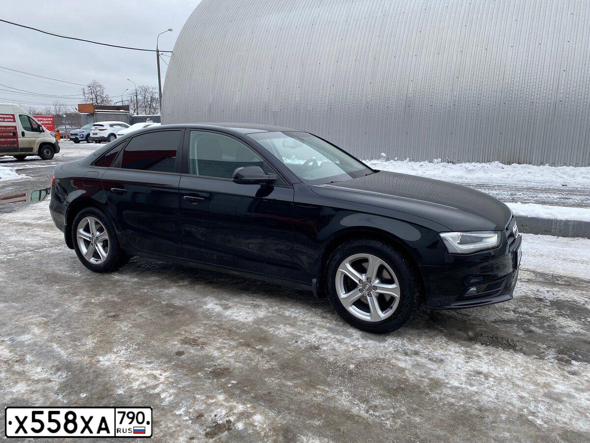 Фото автомобиля AUDI A4, 2013 — госномер Х558ХА790. Цвет: ЧЕРНЫЙ