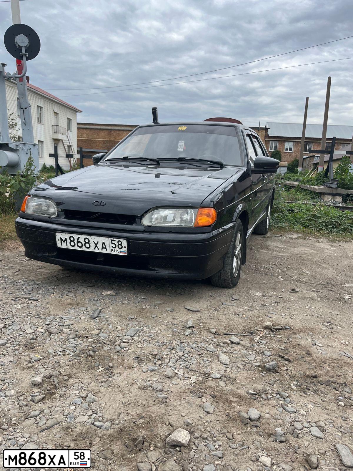 Фото автомобиля LADA 2115 SAMARA, 2009 — госномер М868ХА58. Цвет: ТЕМНО-ЗЕЛЕНЫЙ