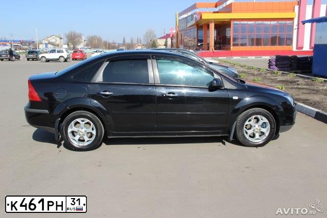 Фото автомобиля FORD FOCUS, 2007 — госномер К461РН31. Цвет: ЧЕРНЫЙ