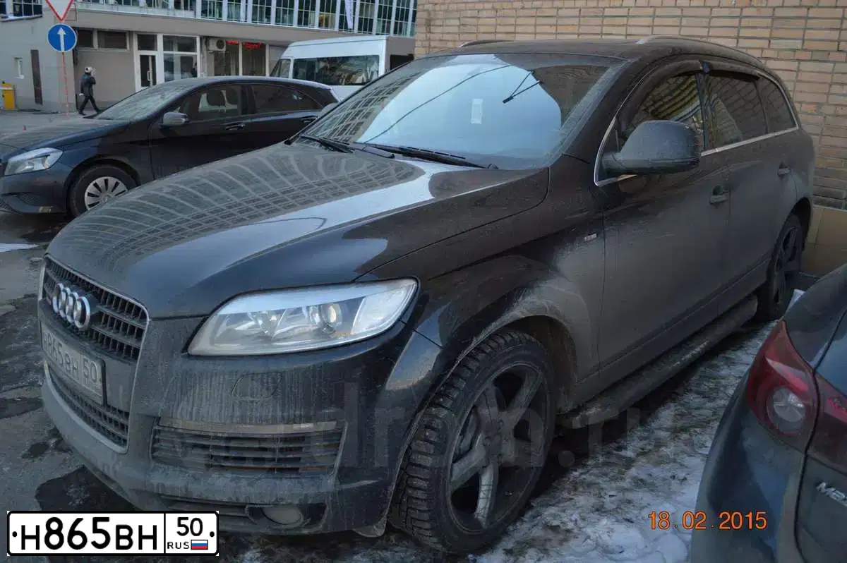 Фото автомобиля AUDI Q7, 2009 — госномер К265СХ196. Цвет: ЧЕРНЫЙ