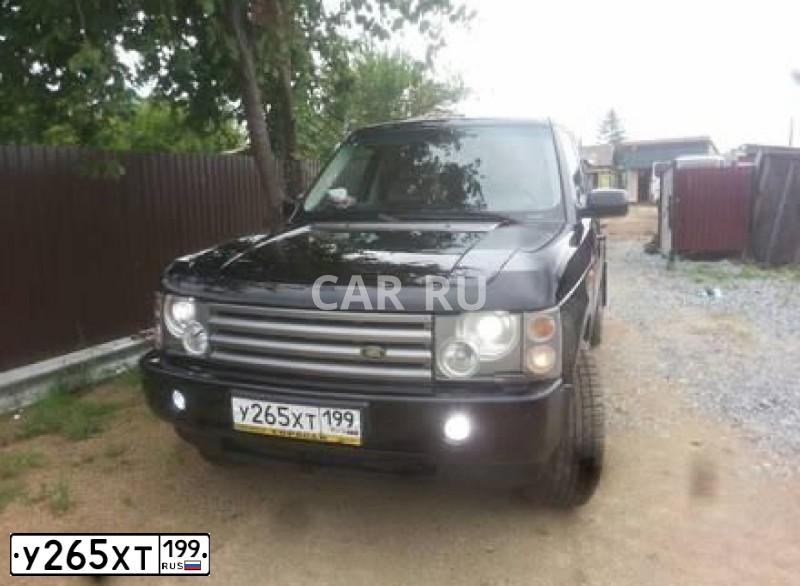 Фото автомобиля LANDROVER RANGE ROVER, 2004 — госномер Р097РМ150. Цвет: ЧЕРНЫЙ