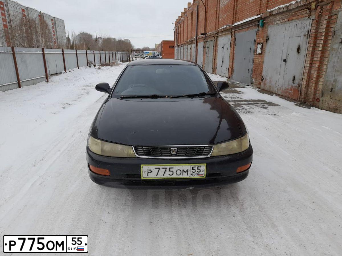 Фото автомобиля TOYOTA COROLLA LEVIN, 1995 — госномер Р775ОМ55. Цвет: Черный