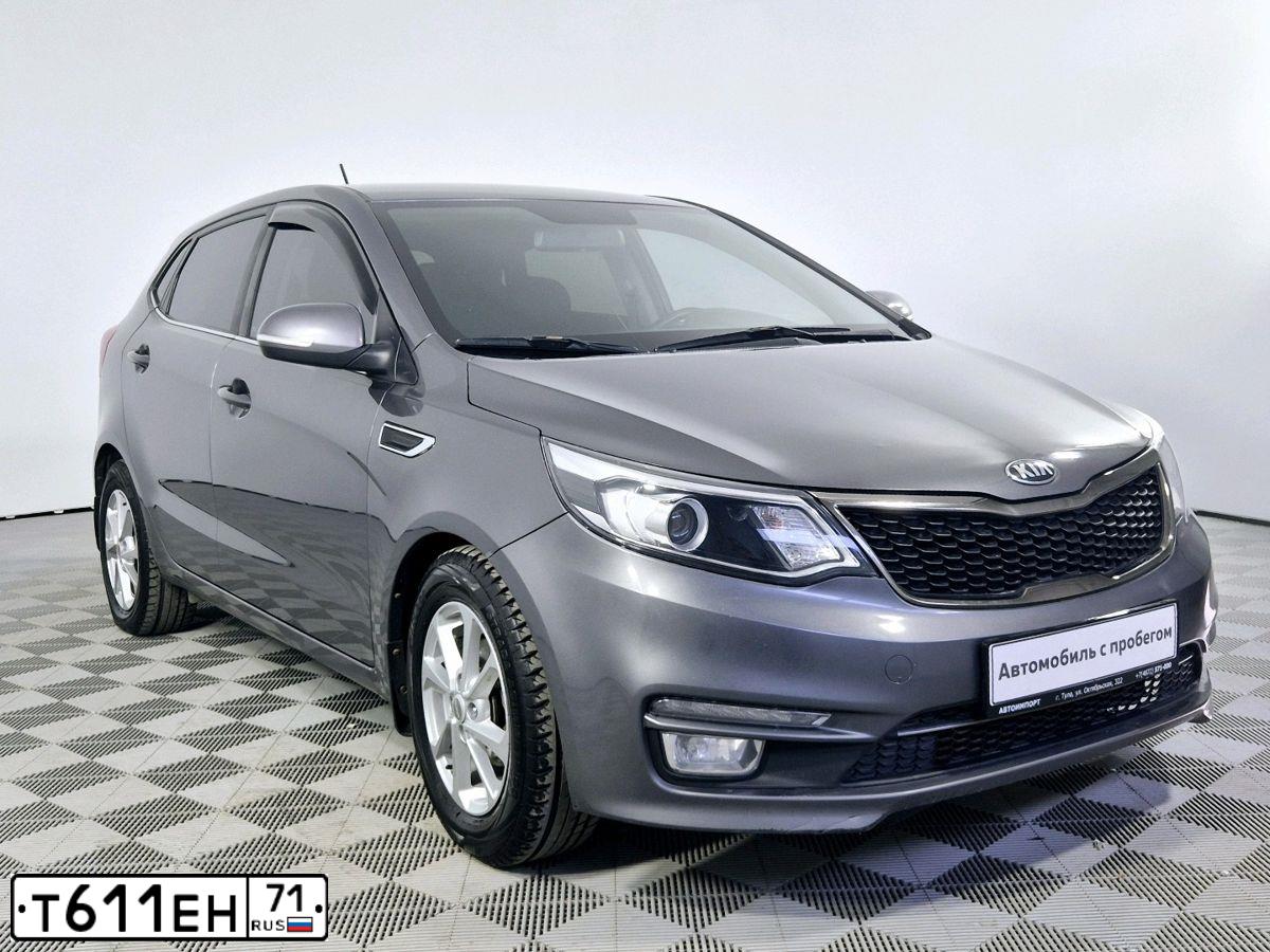 Фото автомобиля KIA RIO, 2017 — госномер Т611ЕН71. Цвет: ТЕМНО-СЕРЫЙ