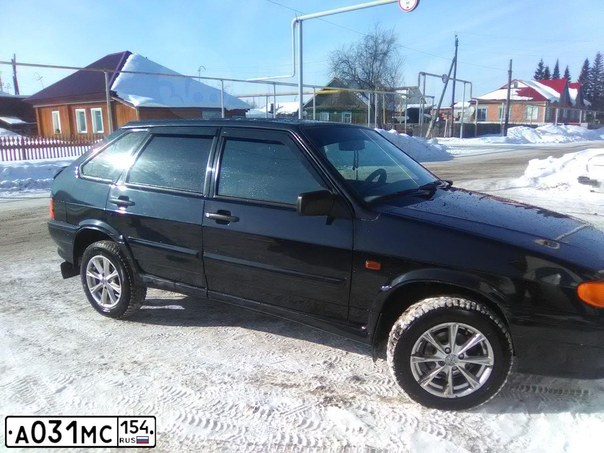 Фото автомобиля LADA 2114 SAMARA, 2011 — госномер У077КО19. Цвет: Сине-Черный