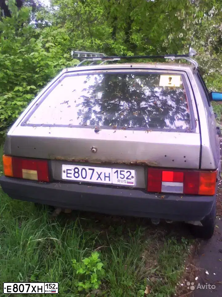 Фото автомобиля LADA 2109 SAMARA, 2002 — госномер Е807ХН152. Цвет: СЕРО-ЗЕЛЕНЫЙ
