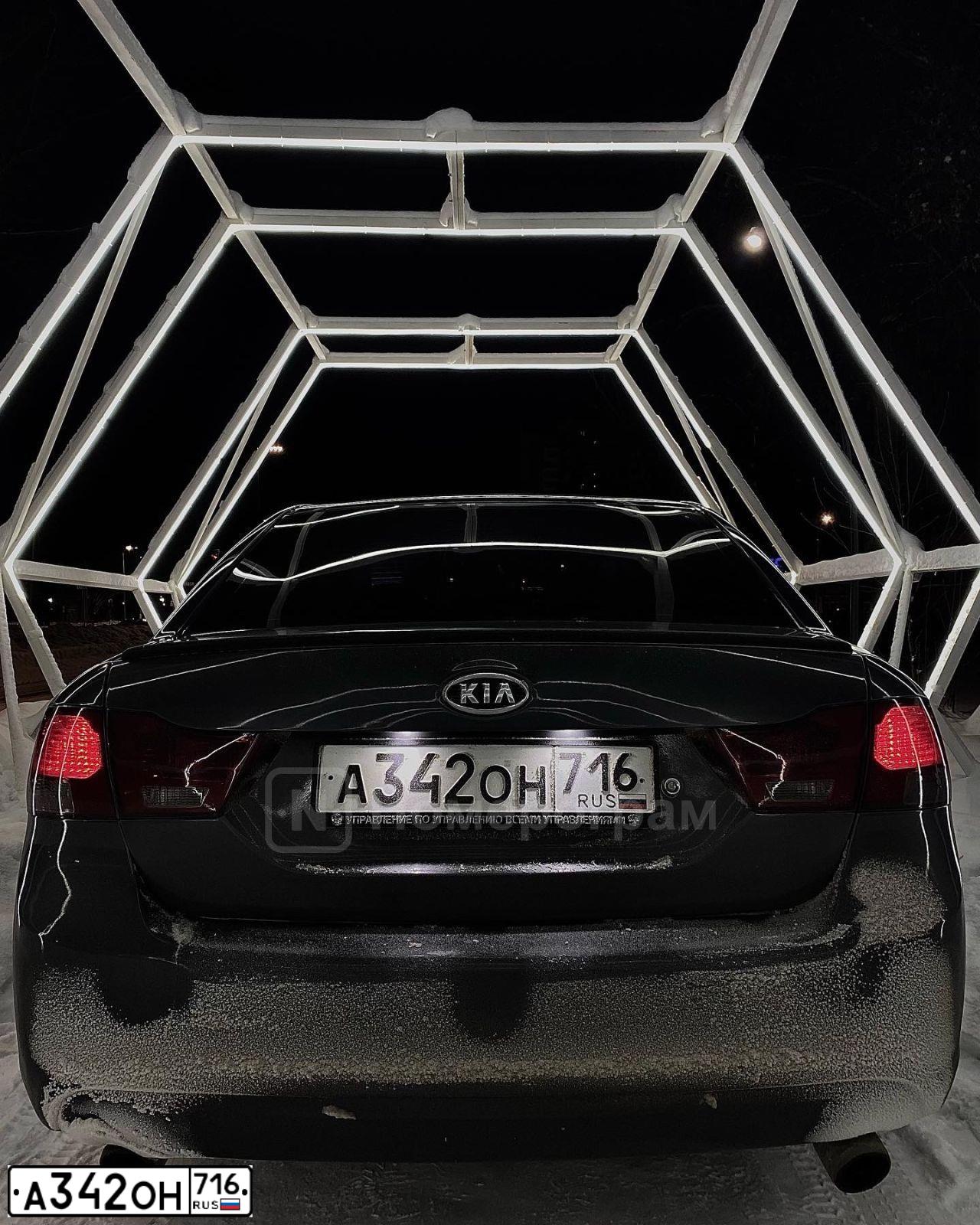 Фото автомобиля KIA MAGENTIS / OPTIMA, 2009 — госномер А342ОН716. Цвет: СЕРЫЙ