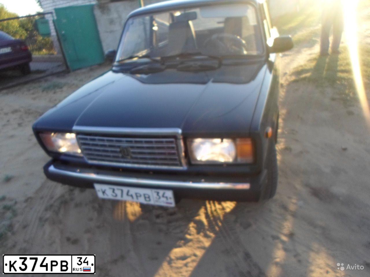 Фото автомобиля LADA 2107, 2005 — госномер К374РВ34. Цвет: ТЕМНО ЗЕЛЕНЫЙ