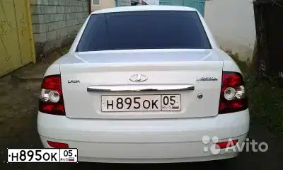 Фото автомобиля LADA 2170 PRIORA, 2012 — госномер Н895ОК05. Цвет: Белый