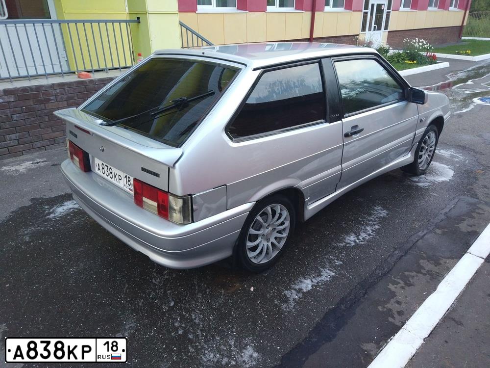 Фото автомобиля LADA 2113 SAMARA, 2009 — госномер А838КР18. Цвет: СВЕТЛО-СЕР.МЕТАЛЛИК