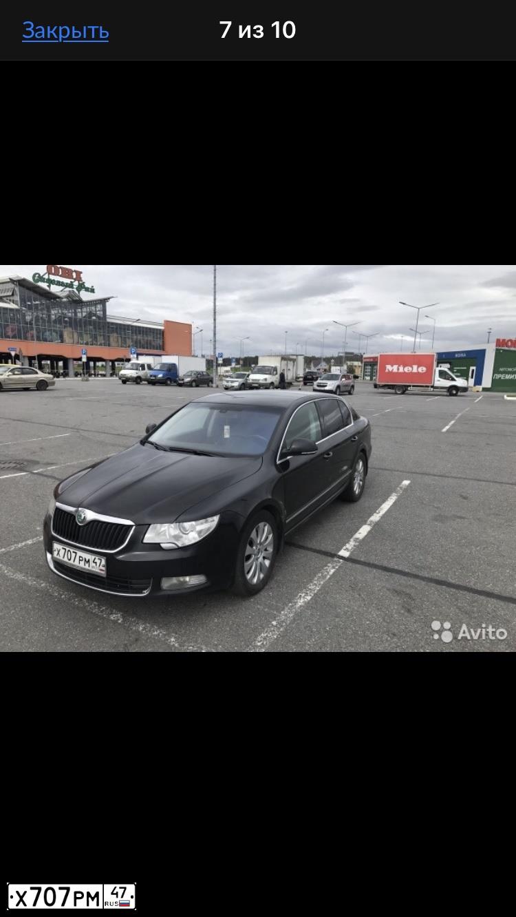 Фото автомобиля SKODA SUPERB, 2008 — госномер В721МР156. Цвет: ЧЕРНЫЙ