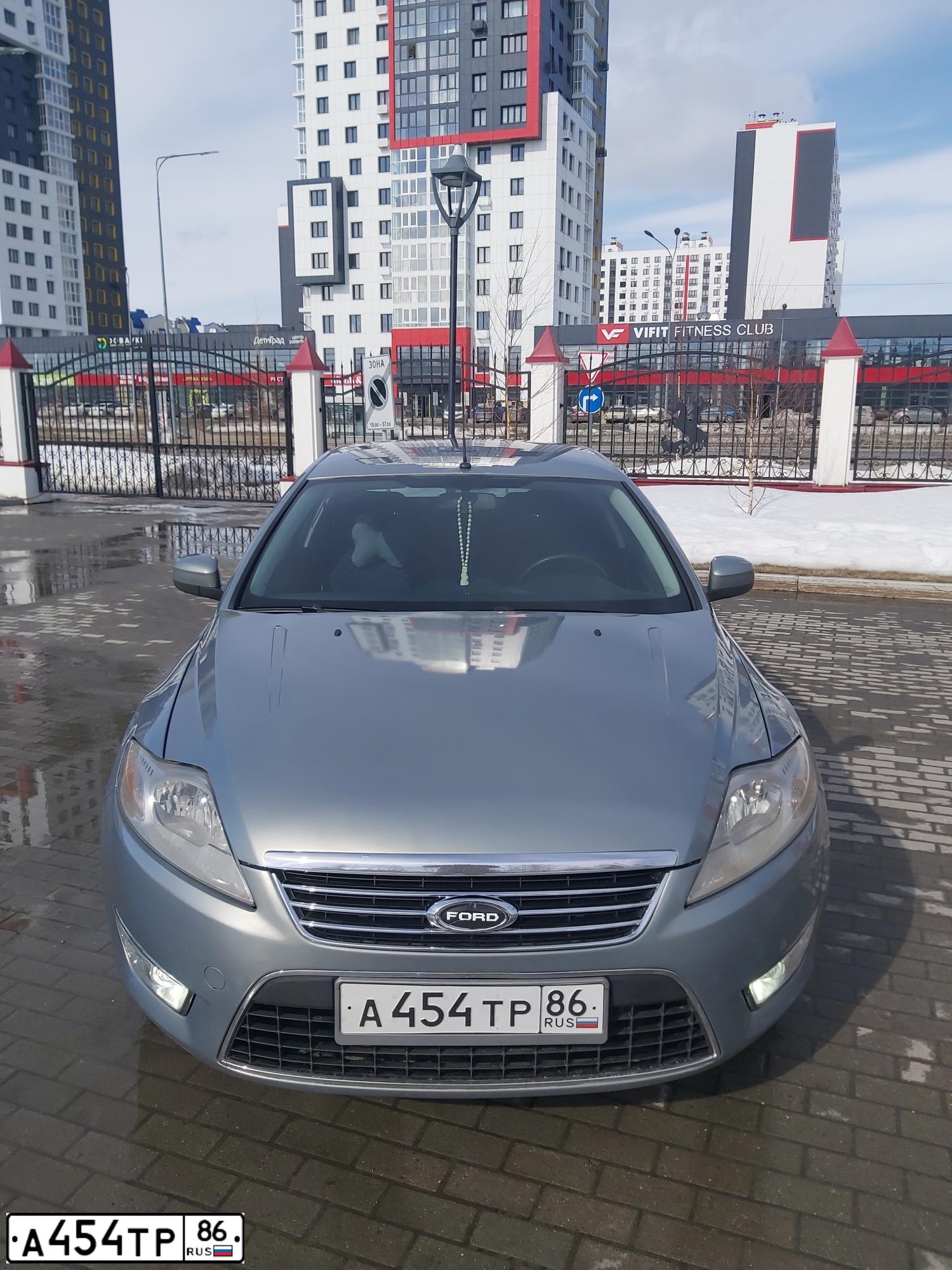 Фото автомобиля FORD MONDEO, 2008 — госномер А454ТР86. Цвет: СЕРЫЙ