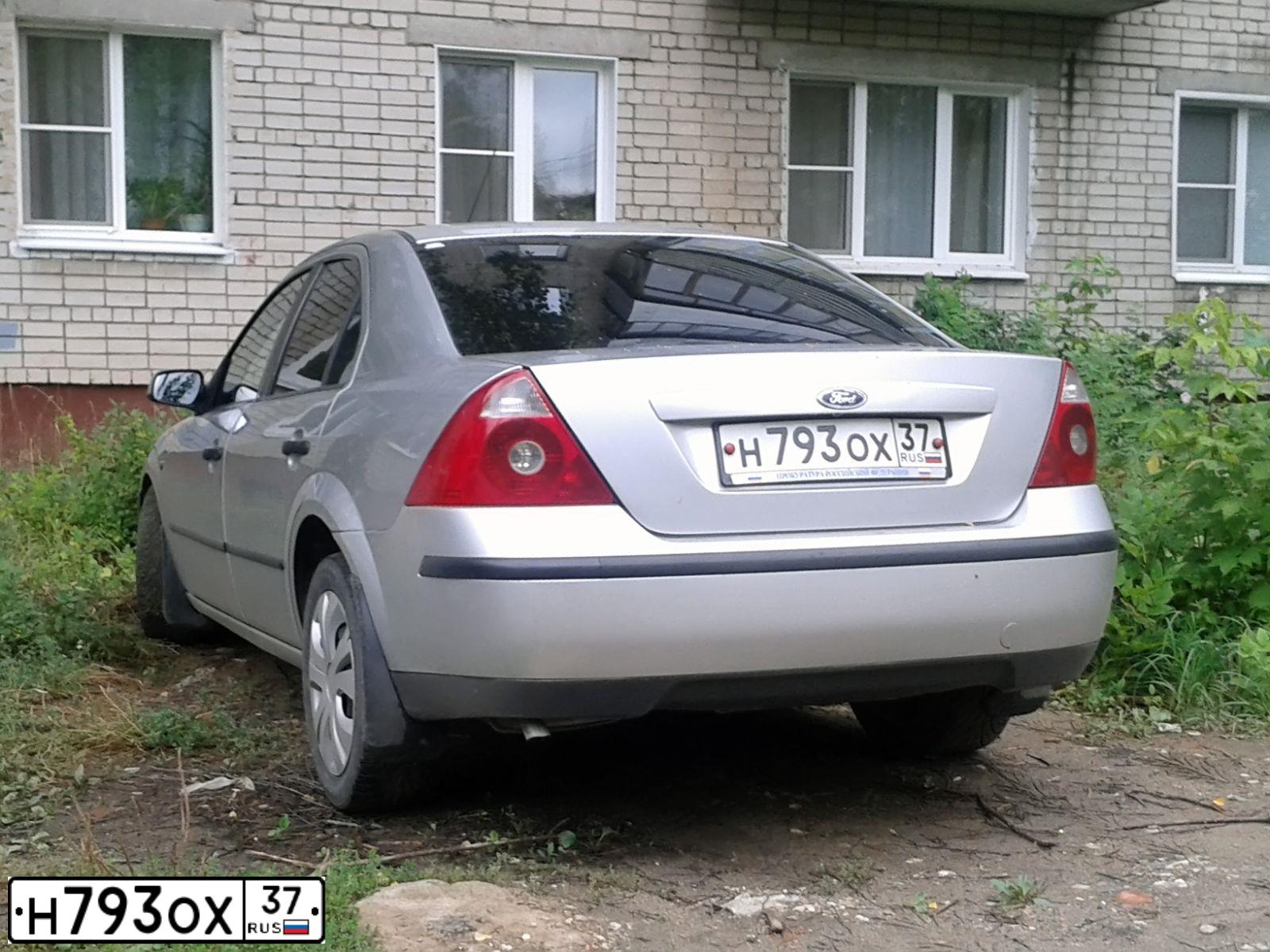 Фото автомобиля FORD MONDEO, 2004 — госномер Н793ОХ37. Цвет: СВЕТЛО-СЕРЫЙ