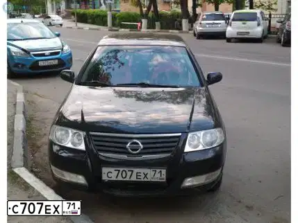 Фото автомобиля NISSAN ALMERA, 2006 — госномер С707ЕХ71. Цвет: ЧЕРНЫЙ