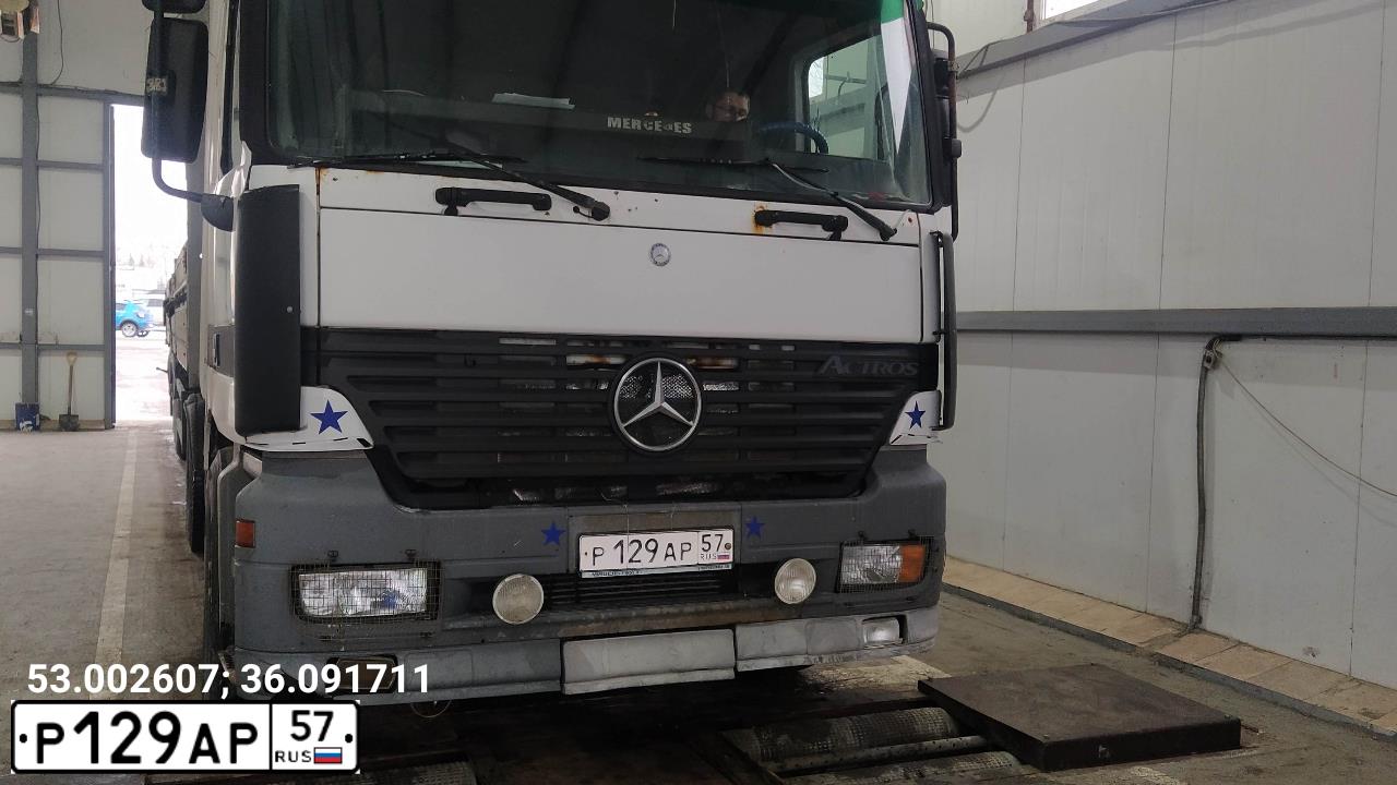 Фото автомобиля MERCEDES-BENZ ACTROS, 2002 — госномер У115МЕ761