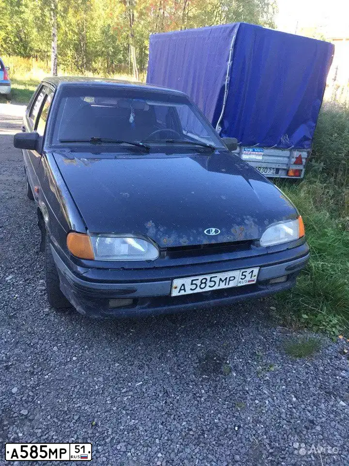 Фото автомобиля LADA 2115 SAMARA, 2006 — госномер А585МР51. Цвет: ГРАФИТОВЫЙ МЕТАЛЛИК