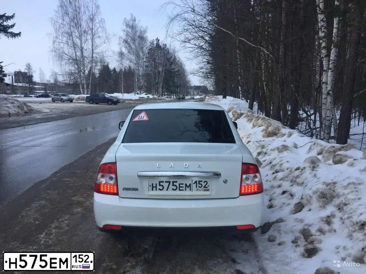 Фото автомобиля LADA 2170 PRIORA, 2014 — госномер Т244СК152. Цвет: Белый