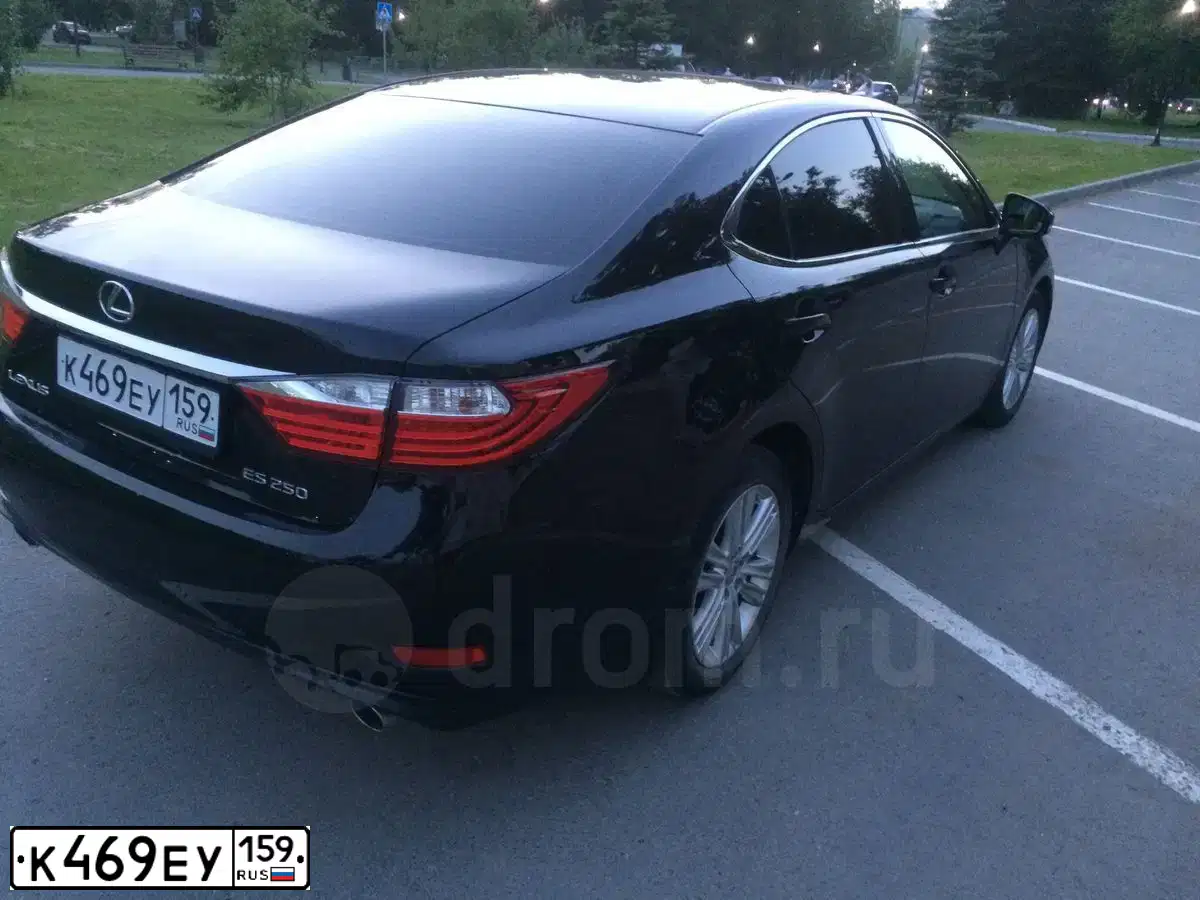 Фото автомобиля LEXUS ES, 2013 — госномер К469ЕУ159. Цвет: ЧЕРНЫЙ