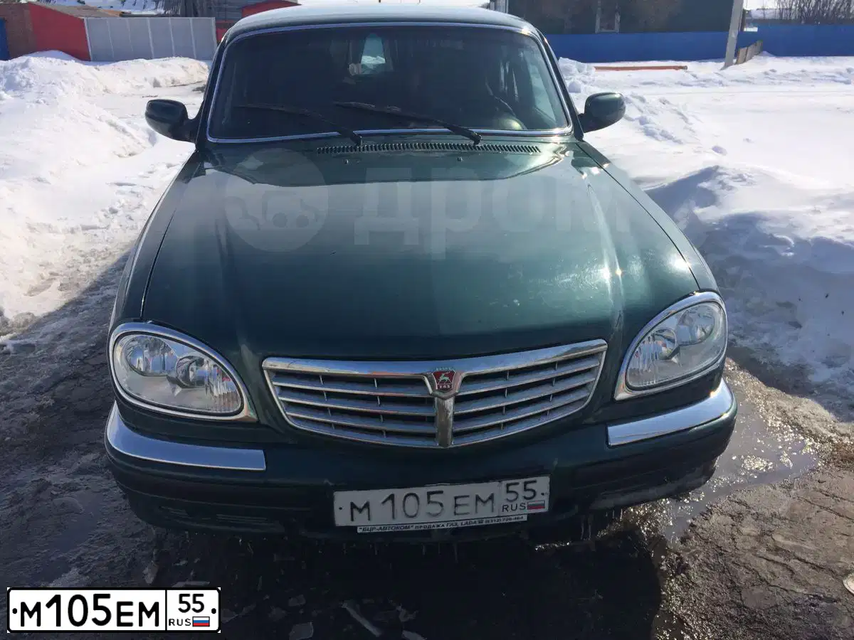 Фото автомобиля GAZ 3110 WOLGA, 2005 — госномер М105ЕМ55. Цвет: ЗЕЛЁНЫЙ