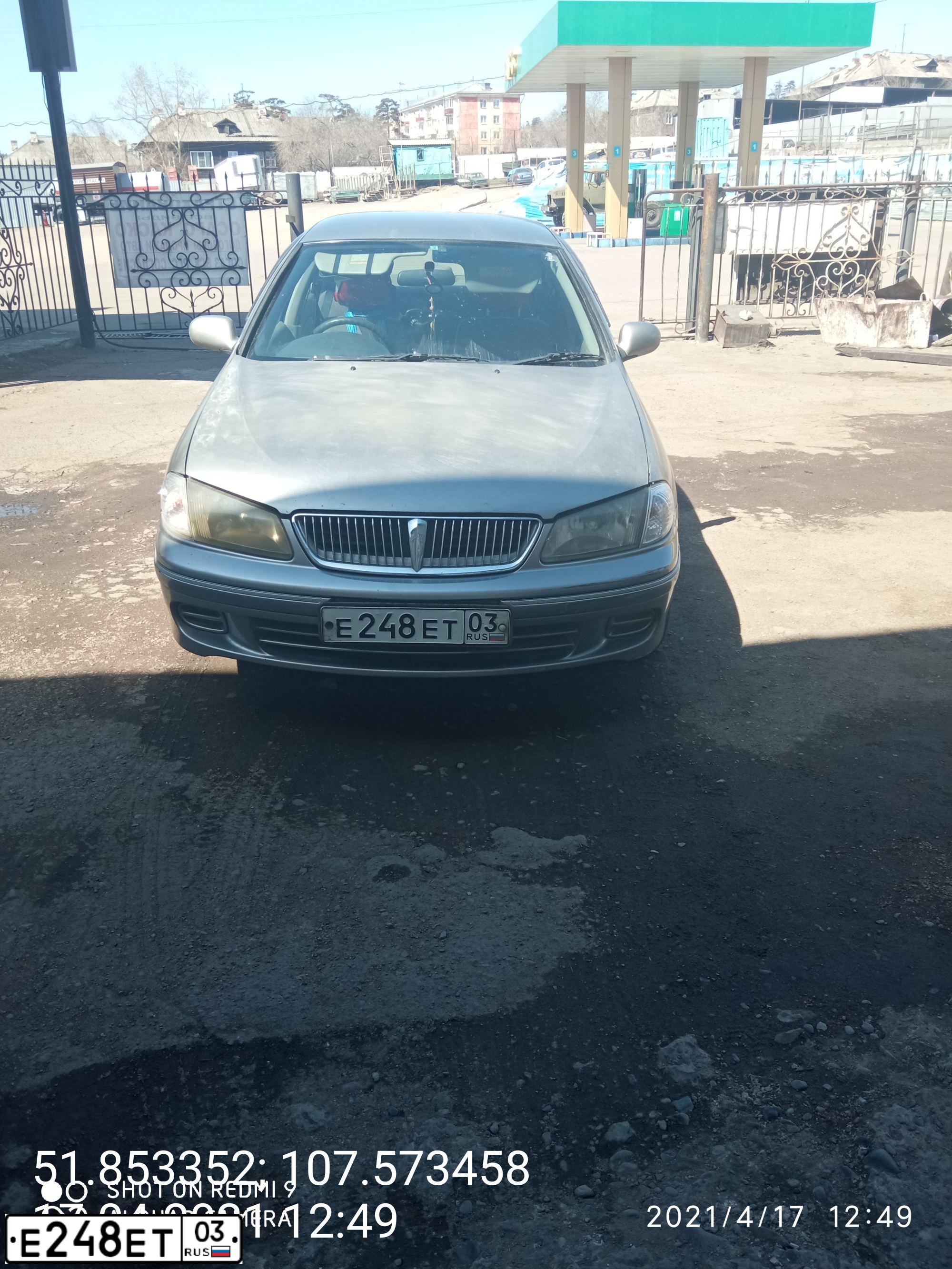 Фото автомобиля NISSAN BLUEBIRD, 2002 — госномер Е248ЕТ03