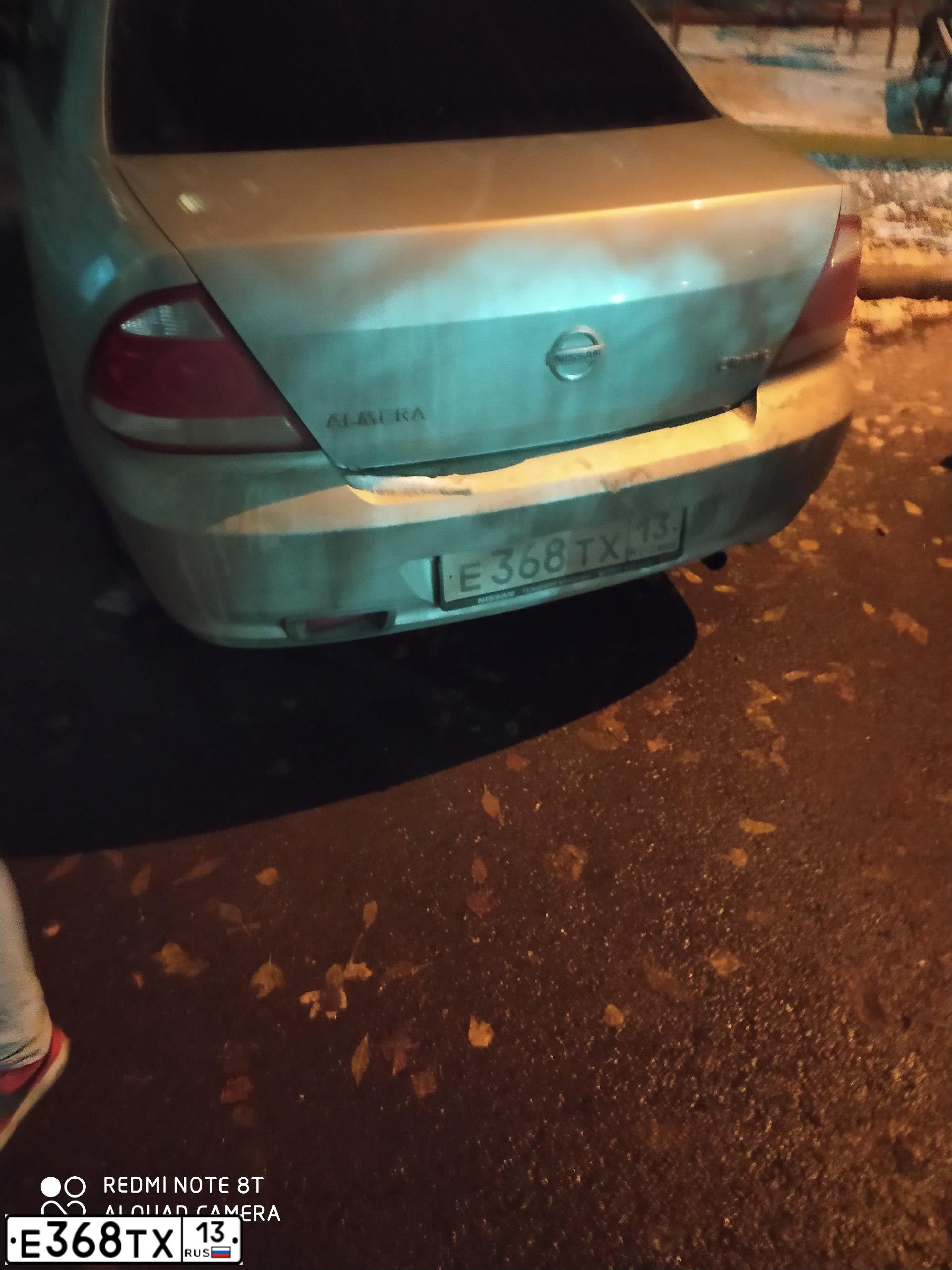 Фото автомобиля NISSAN ALMERA, 2007 — госномер Е368ТХ13. Цвет: СЕРЕБРИСТЫЙ