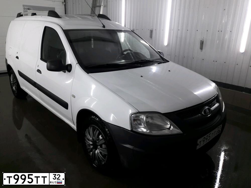 Фото автомобиля LADA LARGUS FURGON, 2013 — госномер Т995ТТ32. Цвет: Белый