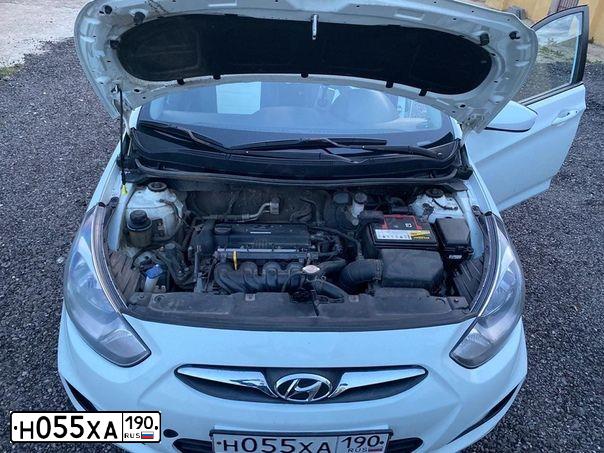 Фото автомобиля HYUNDAI SOLARIS, 2012 — госномер В039НН37. Цвет: Белый