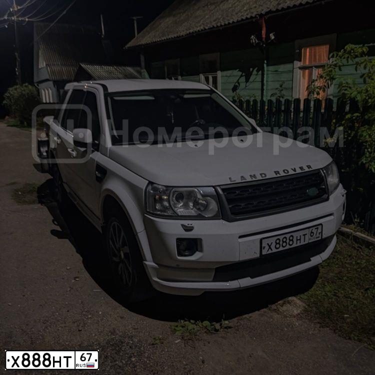 Фото автомобиля LANDROVER FREELANDER, 2011 — госномер Н232РО44. Цвет: Белый