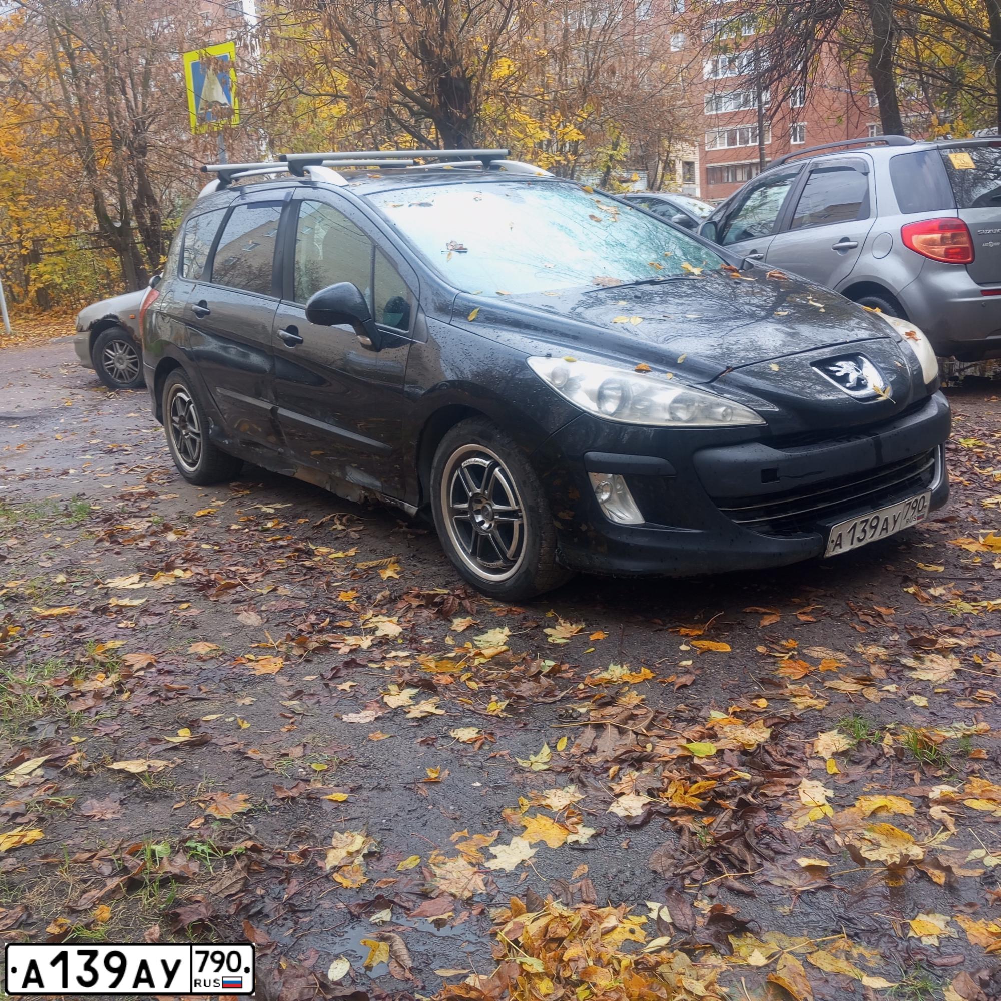 Фото автомобиля PEUGEOT 308, 2009 — госномер А139АУ790. Цвет: ЧЕРНЫЙ