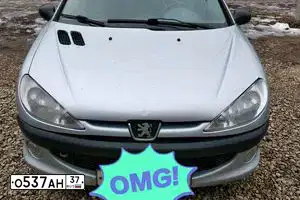 Фото автомобиля PEUGEOT 206, 2003 — госномер Т997АТ152. Цвет: СЕРО-ГОЛУБОЙ