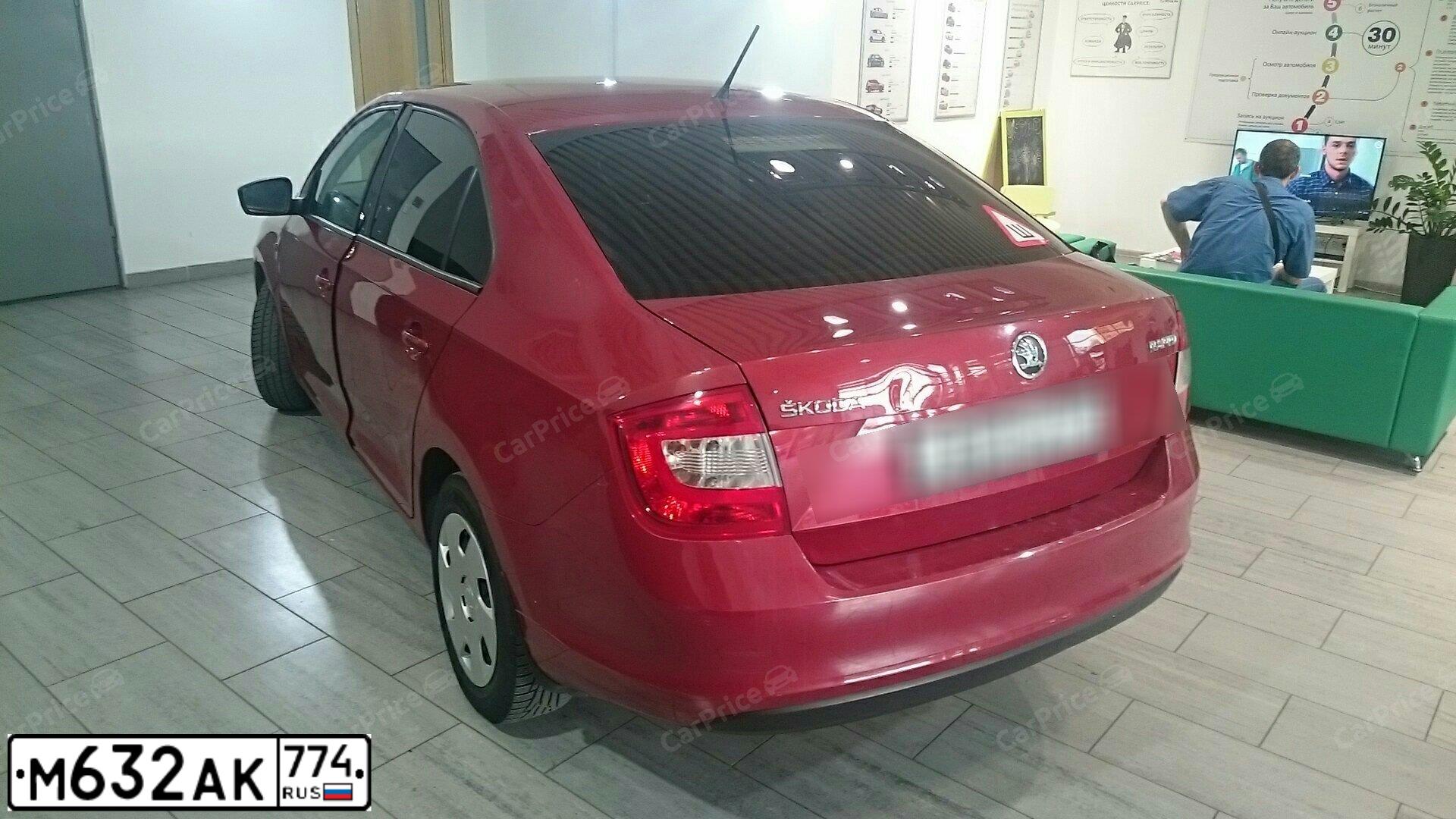 Фото автомобиля SKODA RAPID, 2014 — госномер М632АК774. Цвет: ЖЕЛТЫЙ