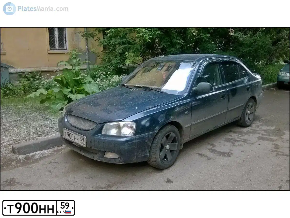 Фото автомобиля TAGAZ ACCENT, 2007 — госномер М854ОК196. Цвет: СИНИЙ
