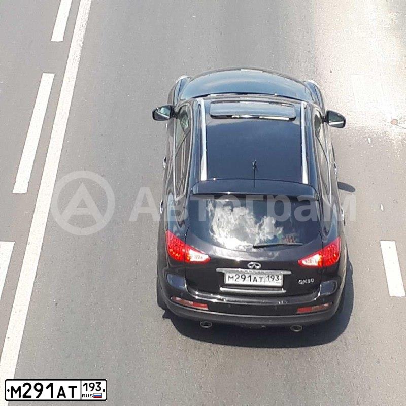 Фото автомобиля INFINITI QX50 /EX/, 2014 — госномер М291АТ193. Цвет: ЧЕРНЫЙ