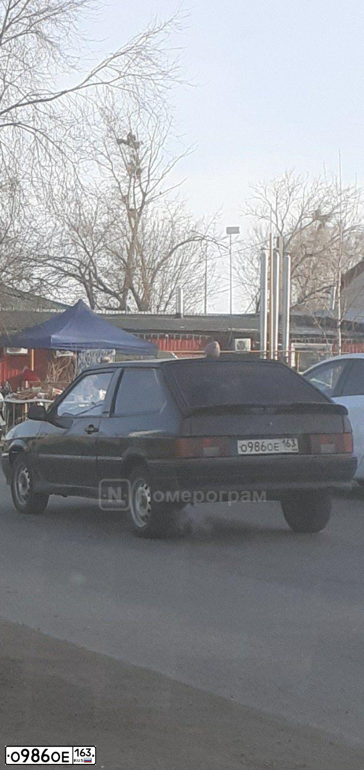 Фото автомобиля LADA 2113 SAMARA, 2006 — госномер О986ОЕ163. Цвет: ГРАФИТОВЫЙ МЕТАЛЛИК
