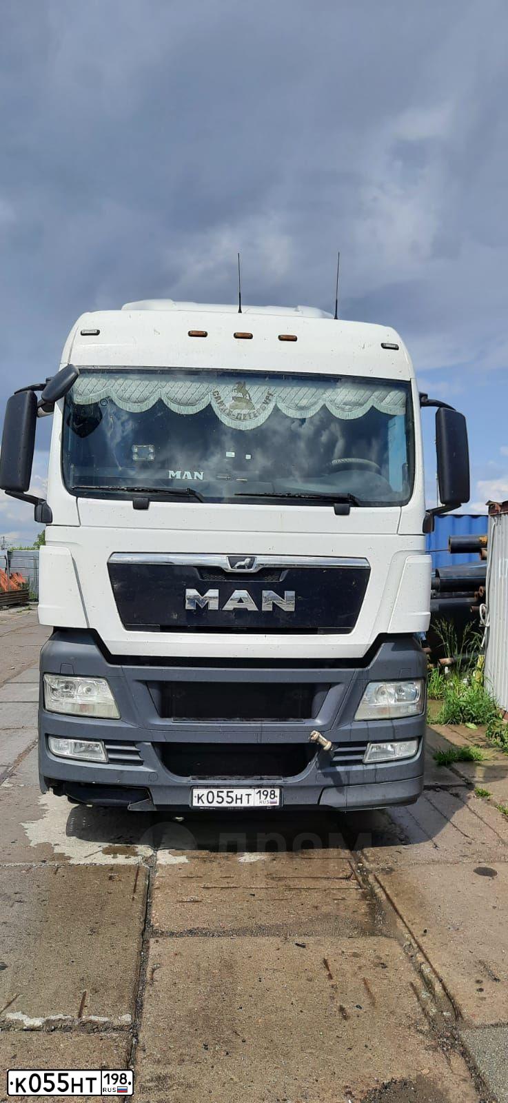 Фото автомобиля MAN TGX 18.XXX /4X2/, 2020 — госномер К055НТ198. Цвет: Белый