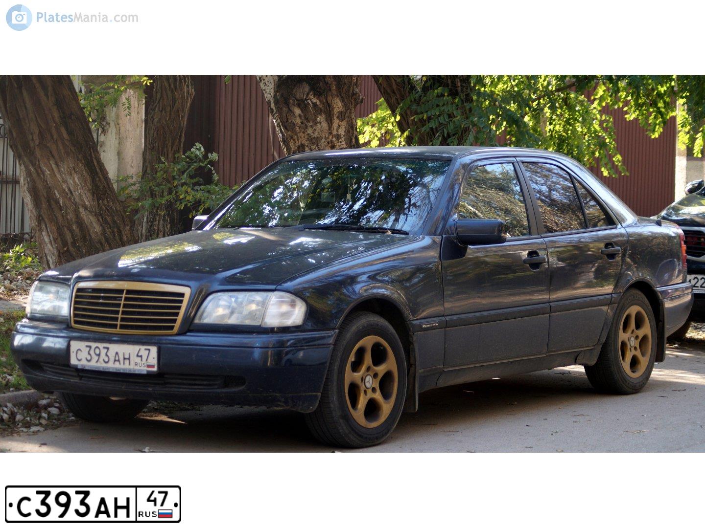 Фото автомобиля MERCEDES C-KLASSE, 1996 — госномер Х666МА78. Цвет: Темно-синий