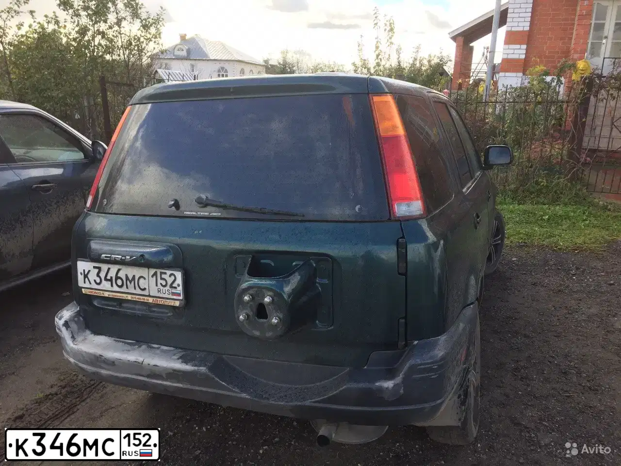 Фото автомобиля HONDA CR-V, 1997 — госномер Е208ХХ73. Цвет: ЗЕЛЕНЫЙ