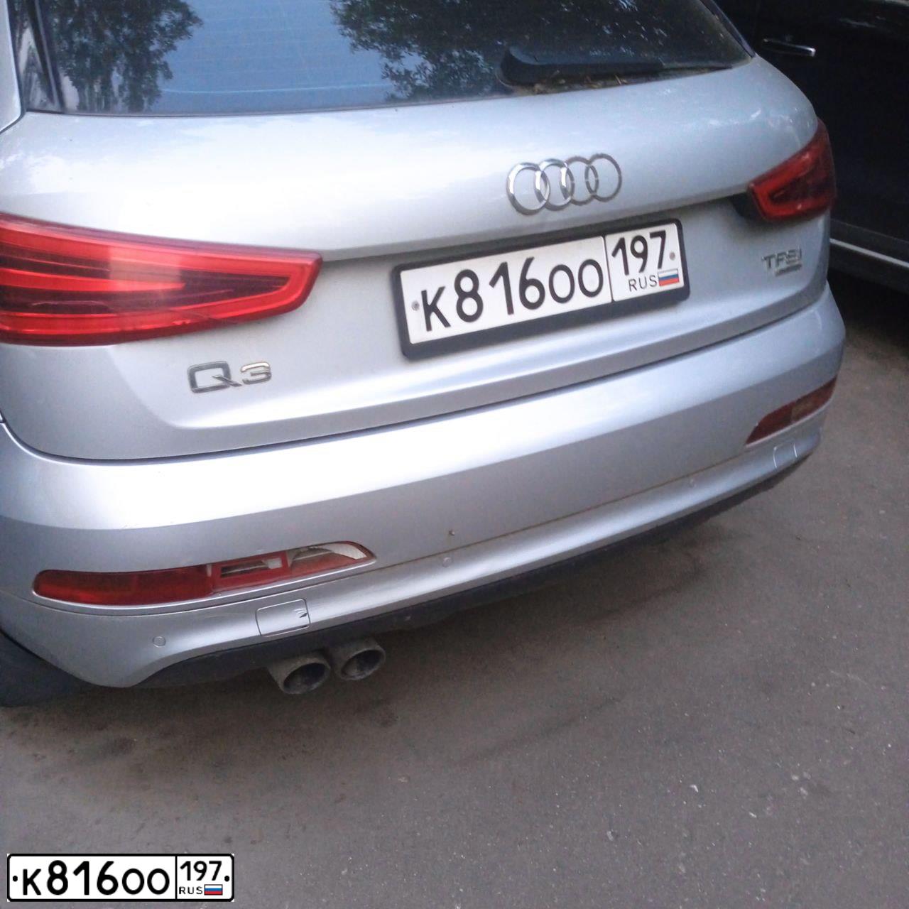 Фото автомобиля AUDI Q3, 2011 — госномер К816ОО197. Цвет: СЕРЫЙ СВЕТЛЫЙ
