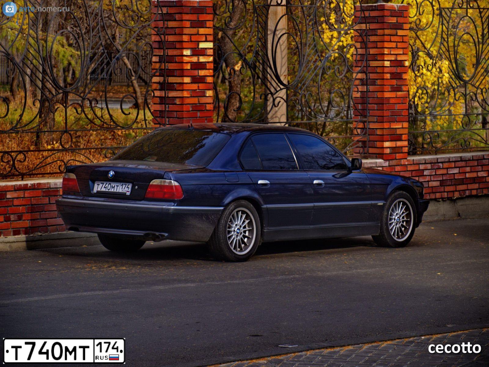Фото автомобиля BMW SERIE 7, 1999 — госномер К077ЕР34. Цвет: СИНИЙ