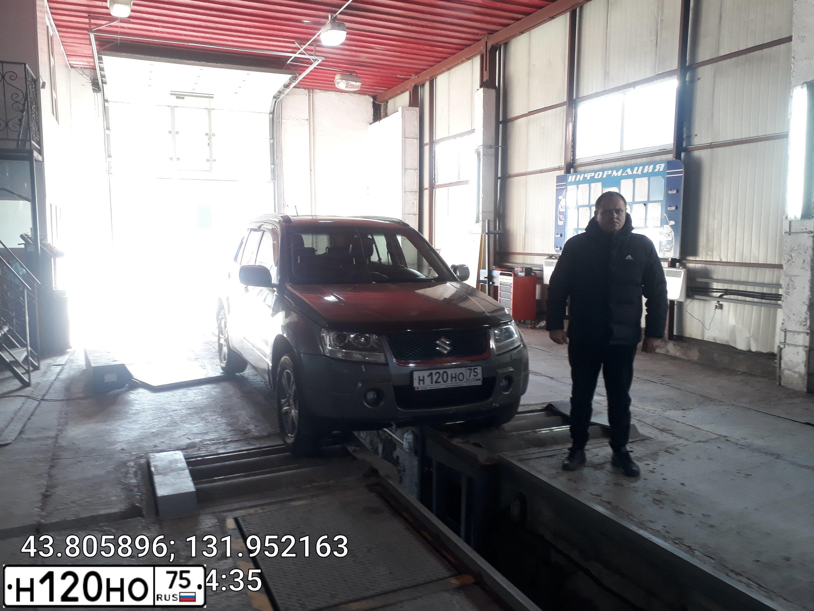Фото автомобиля SUZUKI /GRAND/ VITARA, 2006 — госномер Е037УЕ38. Цвет: СЕРЫЙ