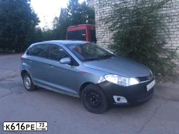 Фото автомобиля CHERY BONUS /A13/, 2011 — госномер В054УА763. Цвет: СЕРЫЙ