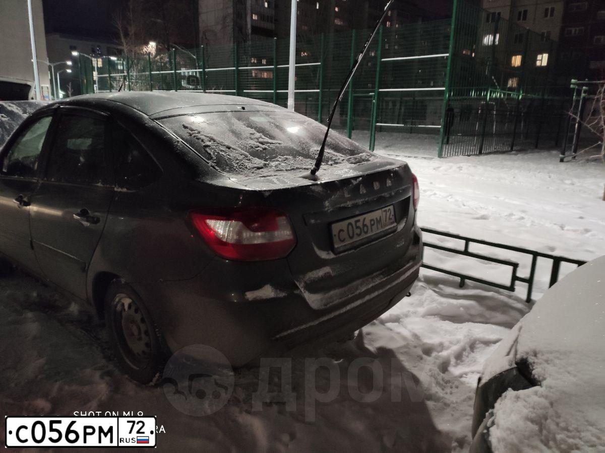Фото автомобиля LADA 2191 GRANTA, 2018 — госномер С056РМ72. Цвет: СЕРЕБРИСТО-ТЕМНО-СЕРЫЙ
