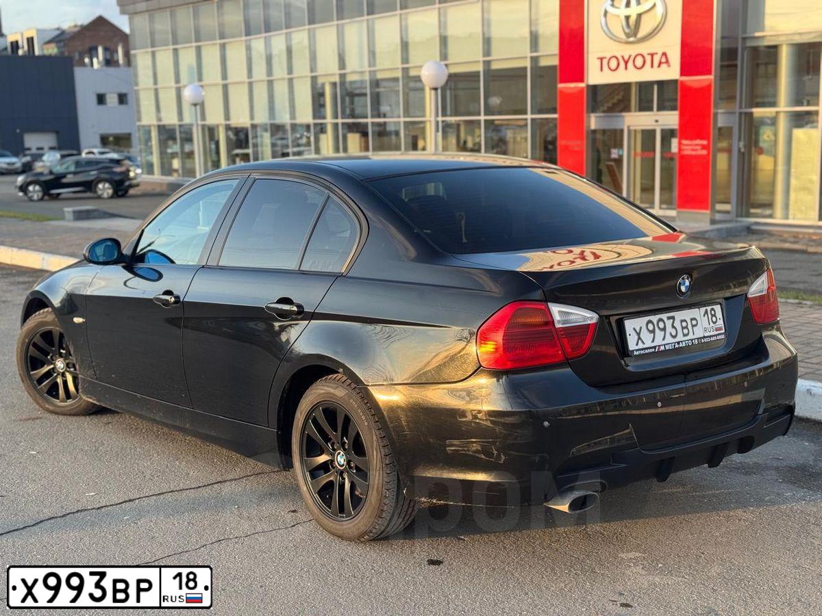 Фото автомобиля BMW SERIE 3, 2007 — госномер Х993ВР18. Цвет: ЧЕРНЫЙ