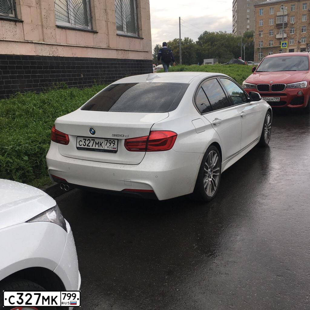 Фото автомобиля BMW 320D, 2018 — госномер С796НН799