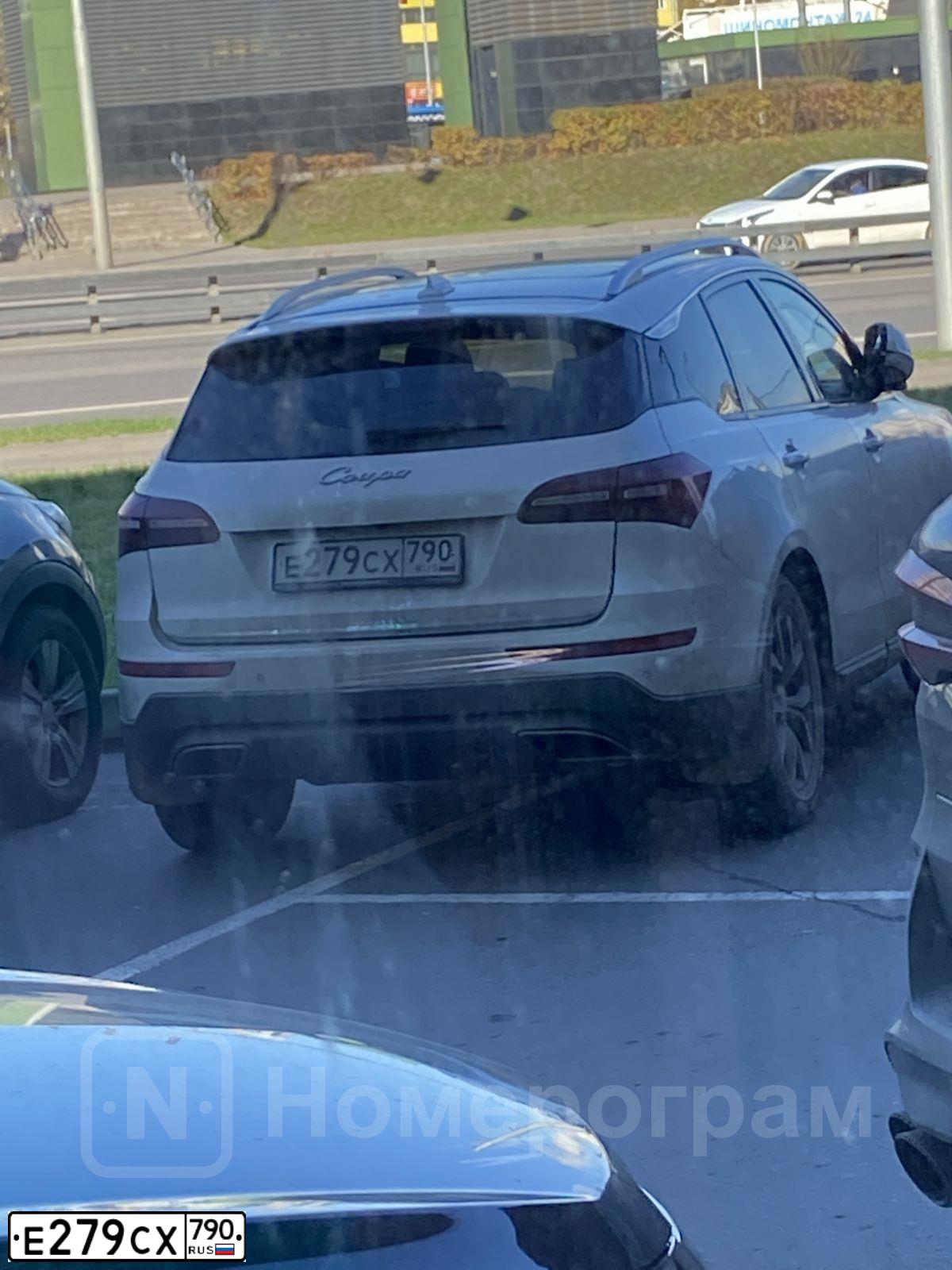 Фото автомобиля ZOTYE T600, 2018 — госномер Е279СХ790. Цвет: Белый
