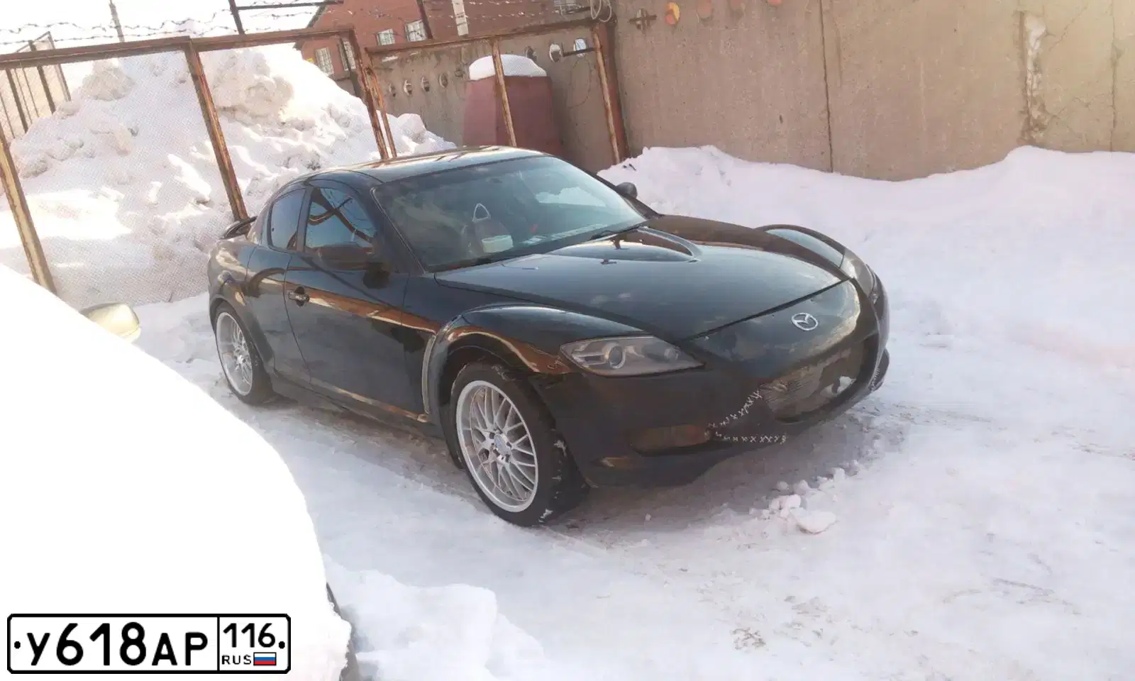 Фото автомобиля MAZDA RX-8, 2003 — госномер Т047НК761. Цвет: ЧЕРНЫЙ