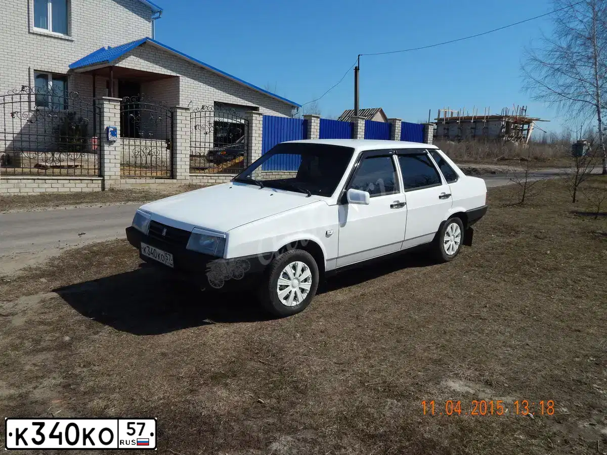 Фото автомобиля LADA 2109 SAMARA, 1997 — госномер К340КО57. Цвет: Белый