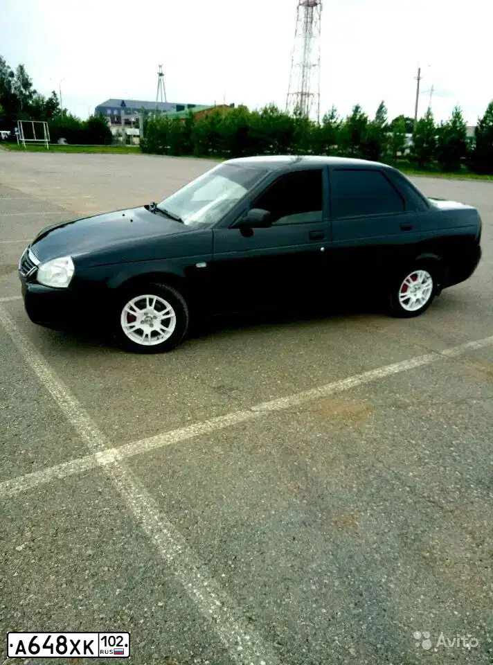 Фото автомобиля LADA 2170 PRIORA, 2007 — госномер А615ЕО716. Цвет: Сине-Черный