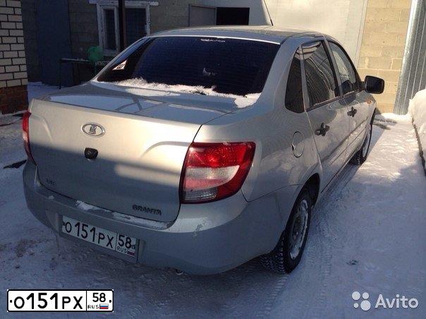 Фото автомобиля LADA 2190 GRANTA, 2014 — госномер О151РХ58. Цвет: СЕРЕБРИСТЫЙ