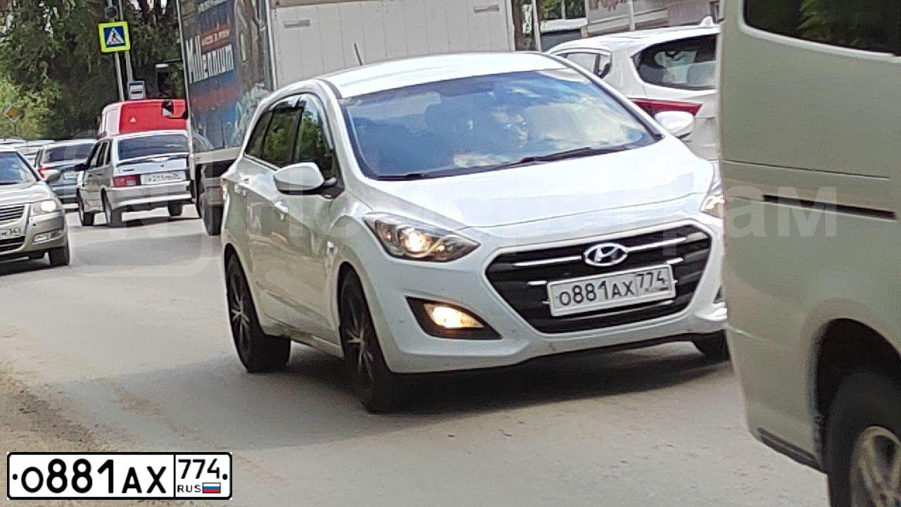 Фото автомобиля HYUNDAI I30, 2016 — госномер В177ЕВ774. Цвет: Белый